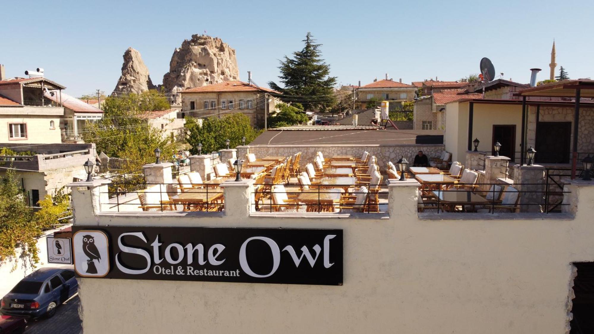 Stone Owl Otel & Restaurant Üchisar Bagian luar foto