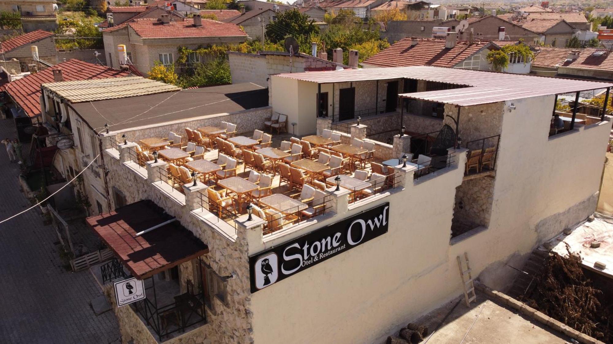 Stone Owl Otel & Restaurant Üchisar Bagian luar foto